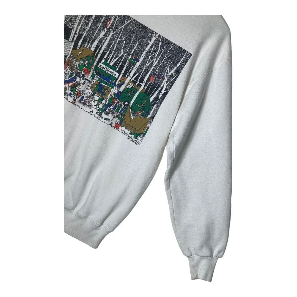 Vintage Jerzees Sweatshirt Girl Scouts Camping 1990 Gallery 444 Women's Size Med - Picture 8 of 13